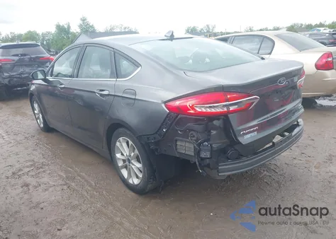2020 Ford Fusion Hybrid Sel из США, поврежденный, VIN 3FA6P0MU0LR186037